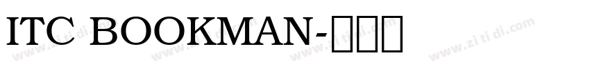 ITC BOOKMAN字体转换